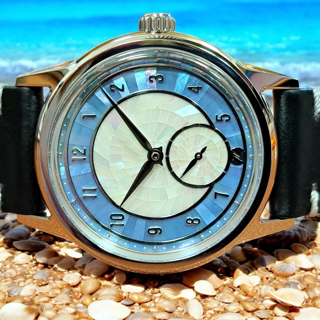 Zelos Nova v2 37mm Mosaic MoP (Swiss ETA Hand Wound Mother-of