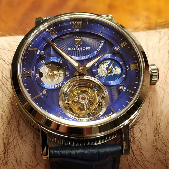 Waldhoff Ultramatic - Royal Blue Limited Edition (with Tourbillon)