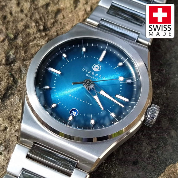 Direnzo DRZ04 Mondial Blue - Swiss Made Sports Dress Watch