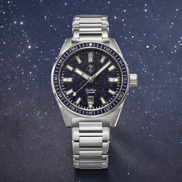 Zelos Blacktip Titanium Aventurine - Limited Edition Dive Watch