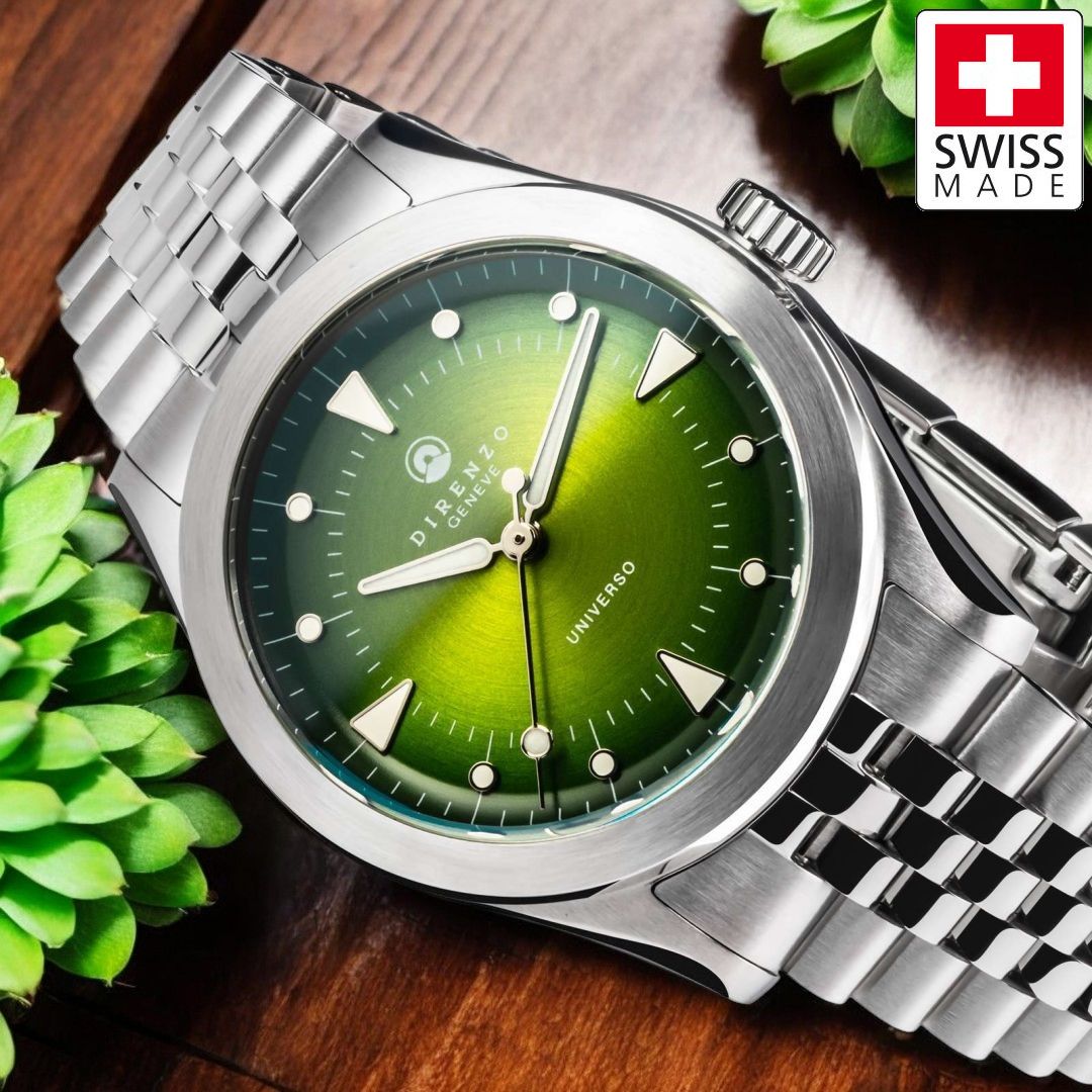 Direnzo DRZ07 Universo Green No Date - Swiss Made Sports Dress
