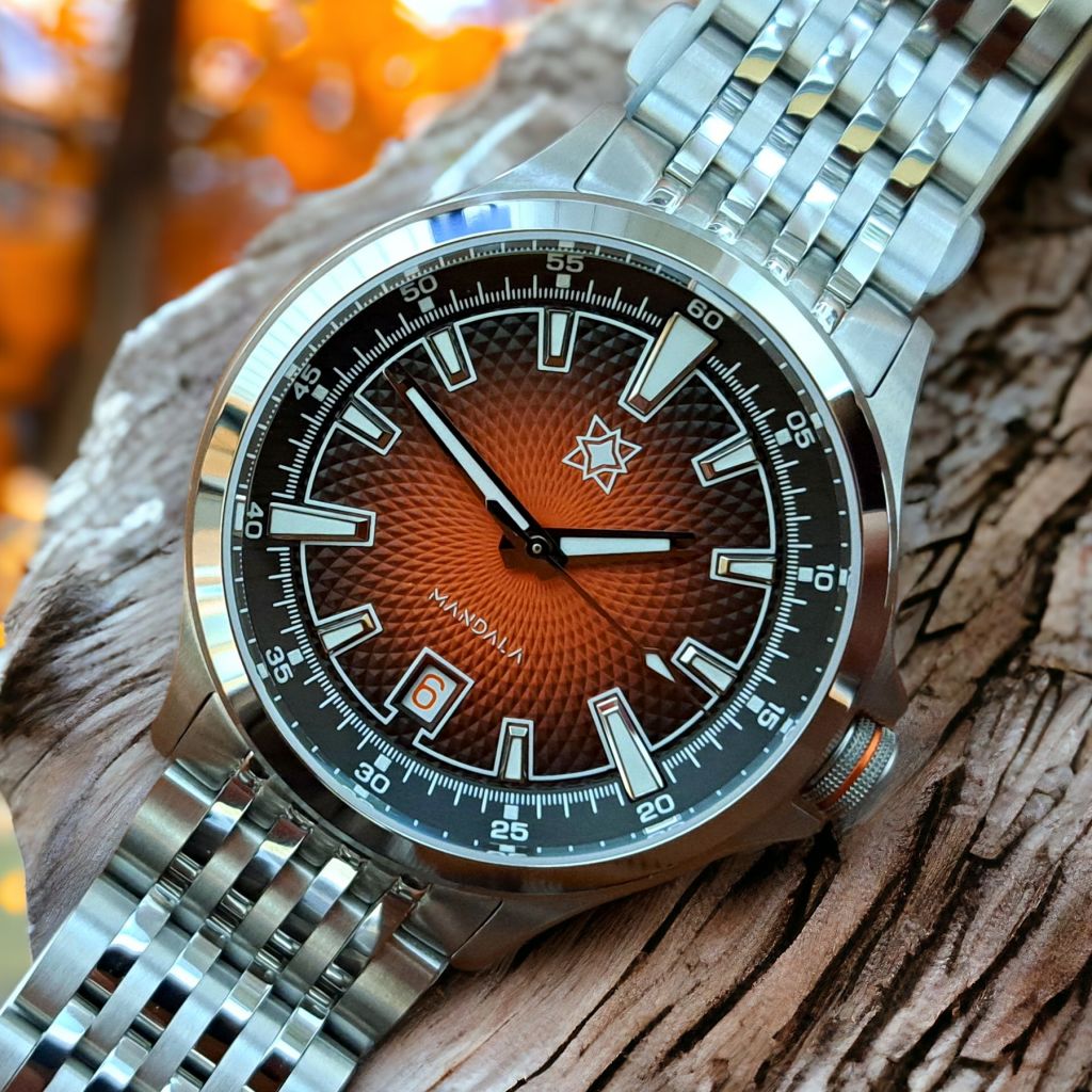 Second Hour Mandala Burst with Burnt Orange Dial (Sports Dress