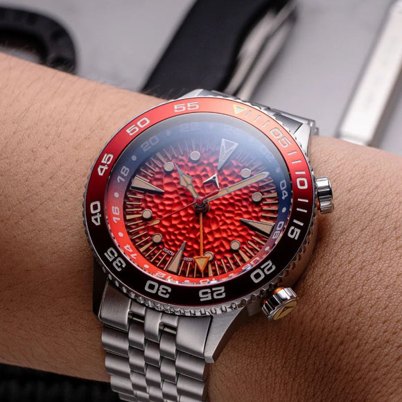 Aerotec Ace X GMT Diver - Candy Apple Red