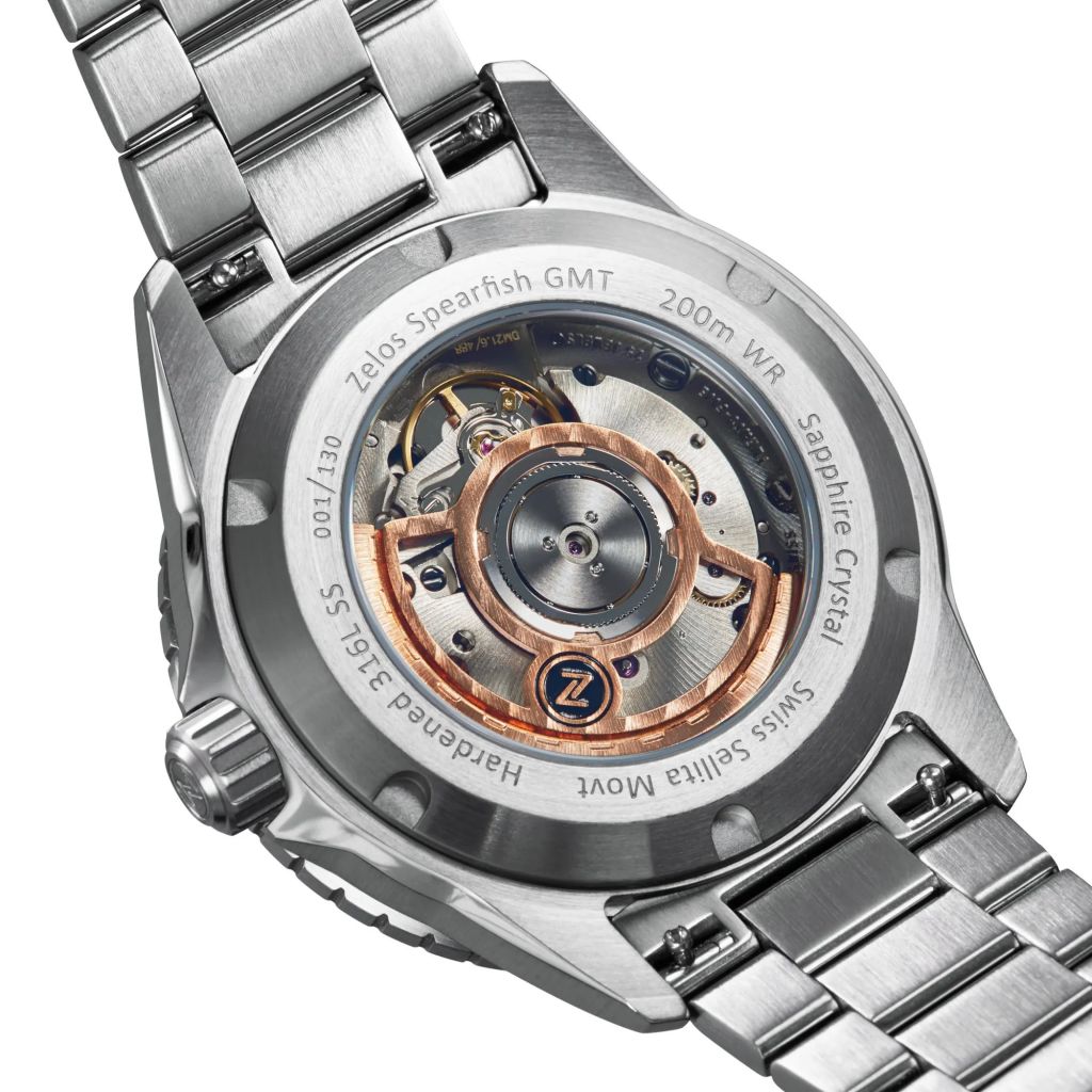 Zelos Spearfish GMT - Aventurine Limited Edition with Swiss 