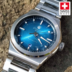 Direnzo DRZ04 Mondial Blue - Swiss&nbsp;Made Sports&nbsp;Dress&nbsp;Watch