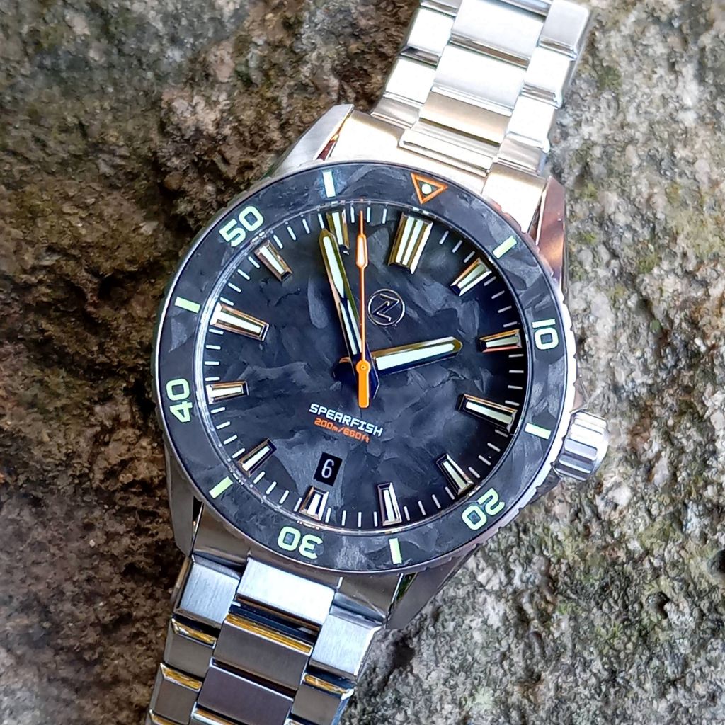 Zelos Spearfish - Forged Carbon Limited Ed (Swiss La Joux-Perret