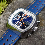 Straton Speciale - Swiss Valjoux 7750 (Blue, Polished&nbsp;Case)