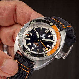 Ocean Crawler Core Diver GMT (Black/Orange) LE - 600m Swiss&nbsp;Mvmt (Regulated)