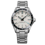 Zelos Spearfish GMT - Frost&nbsp;White Limited&nbsp;Edition (Swiss&nbsp;Mvmt)