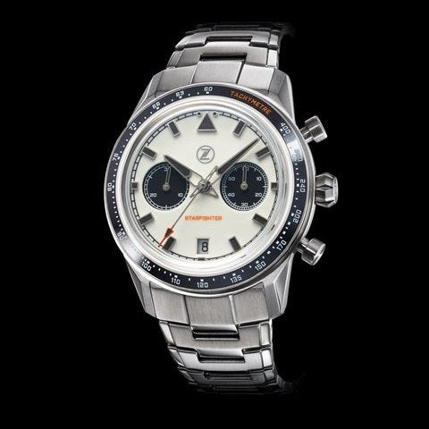 Zelos Starfighter Chronograph - Frost Limited Edition Panda Dial