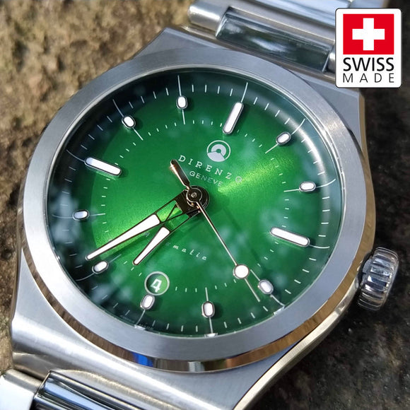 Direnzo DRZ04 Mondial Green - Swiss Made Sports Dress Watch