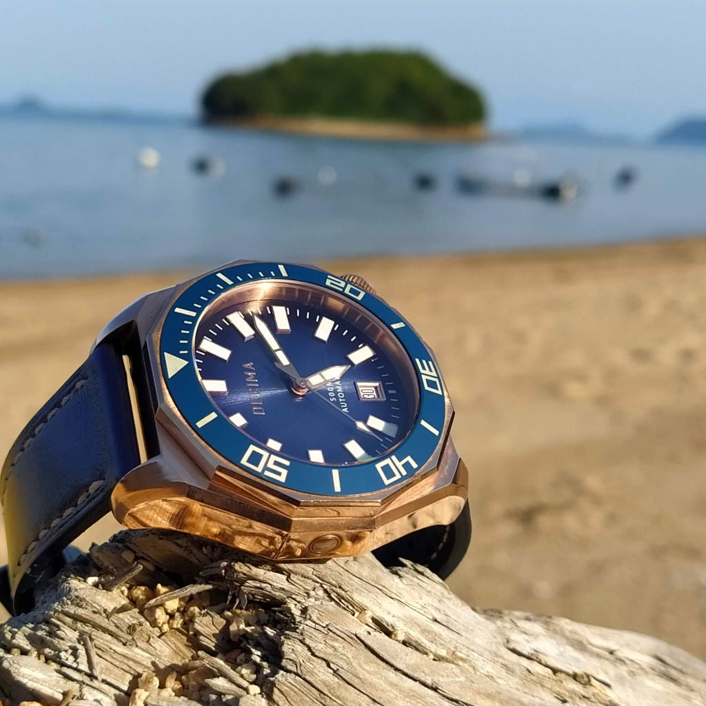 Decima Scylla Blue Limited Edition - Swiss Mvmt 500m CuSn8 Bronze