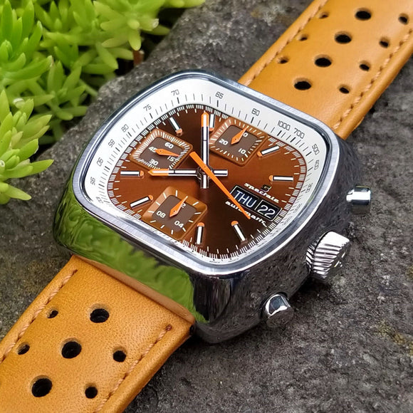 Straton Speciale - Swiss Valjoux 7750 (Brown & White, Polished)
