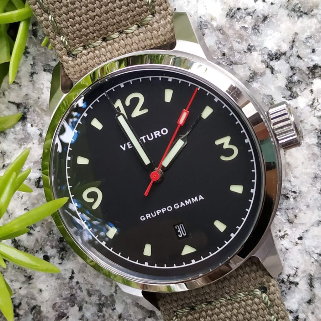 Venturo Field Watch #1 by Gruppo Gamma - Black Dial – The