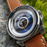 TACS Automatic Vintage Lens II (AVL II) - Silver & Horween