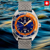 Ocean Crawler Core Diver (Blue/Orange) LE - 600m Swiss&nbsp;Mvmt (Regulated)
