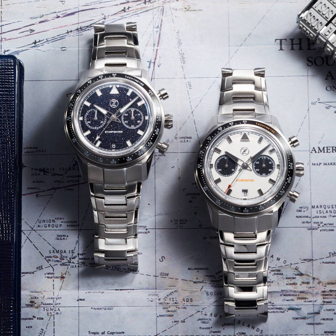 Zelos Starfighter Chronograph - Aventurine Limited Edition (ETA